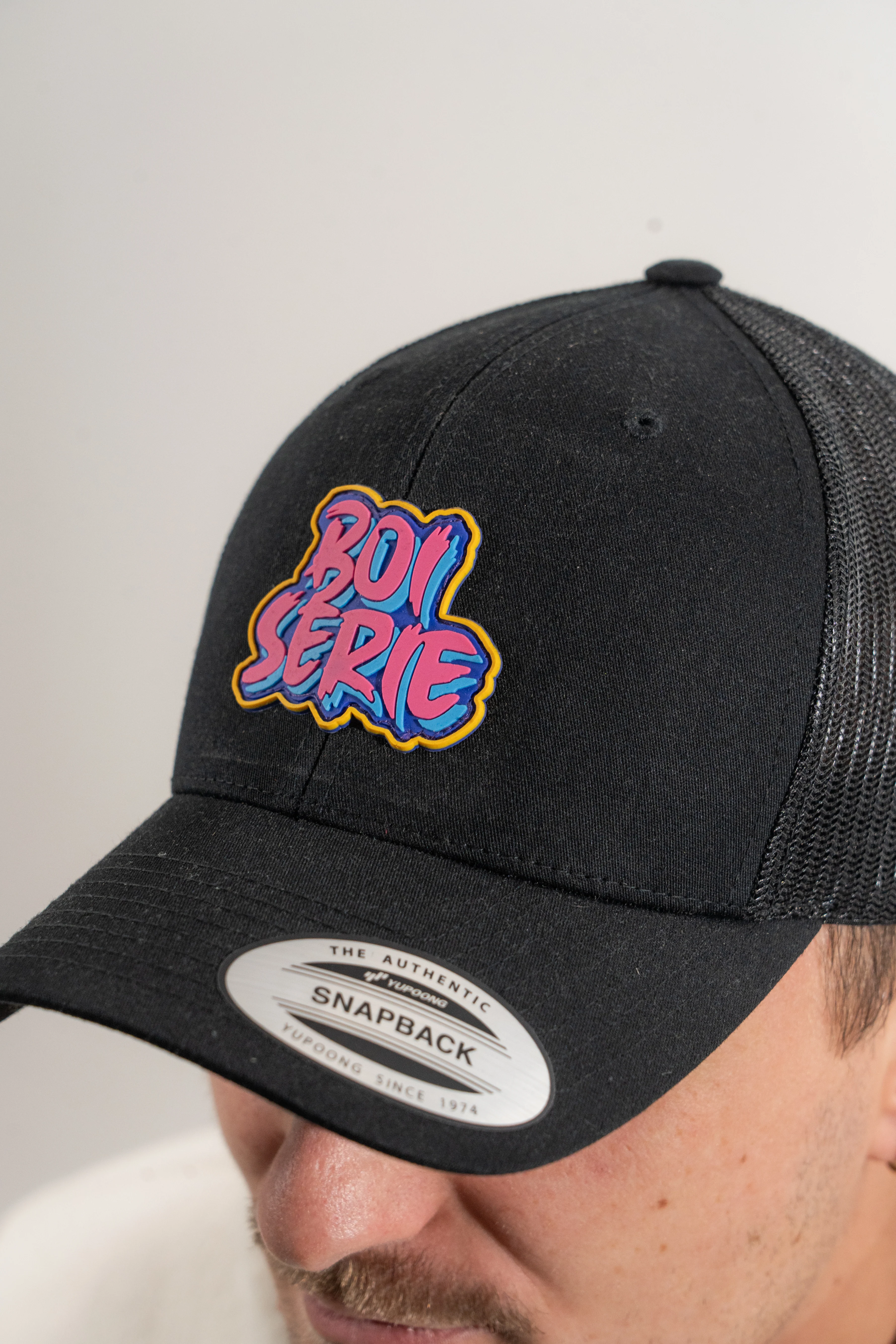 CASQUETTE NOIR PATCH BOISERIE - Image 2