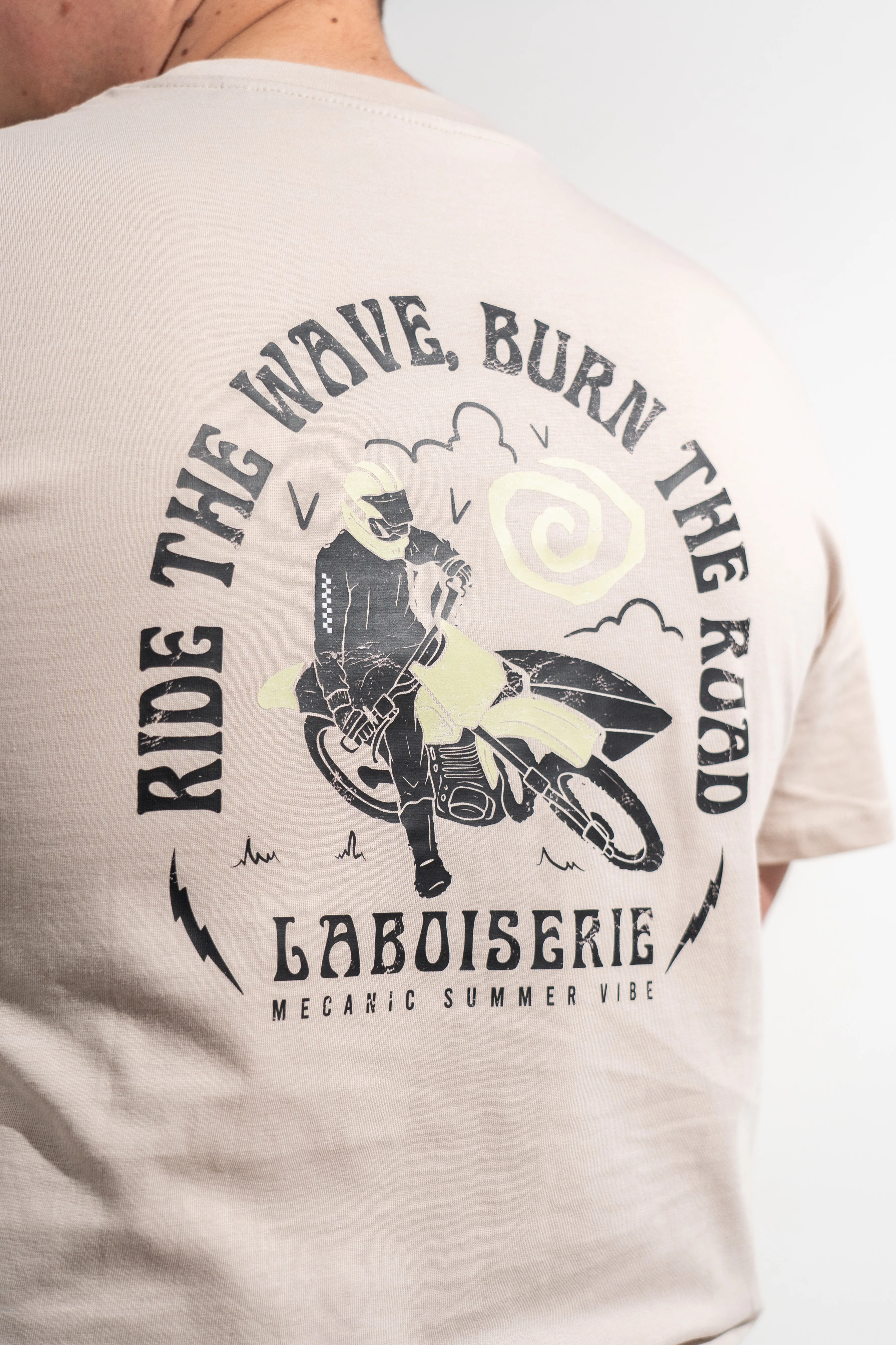 LE T-SHIRT BEIGE CLAIR LABOISERIE MECANIC - Image 3