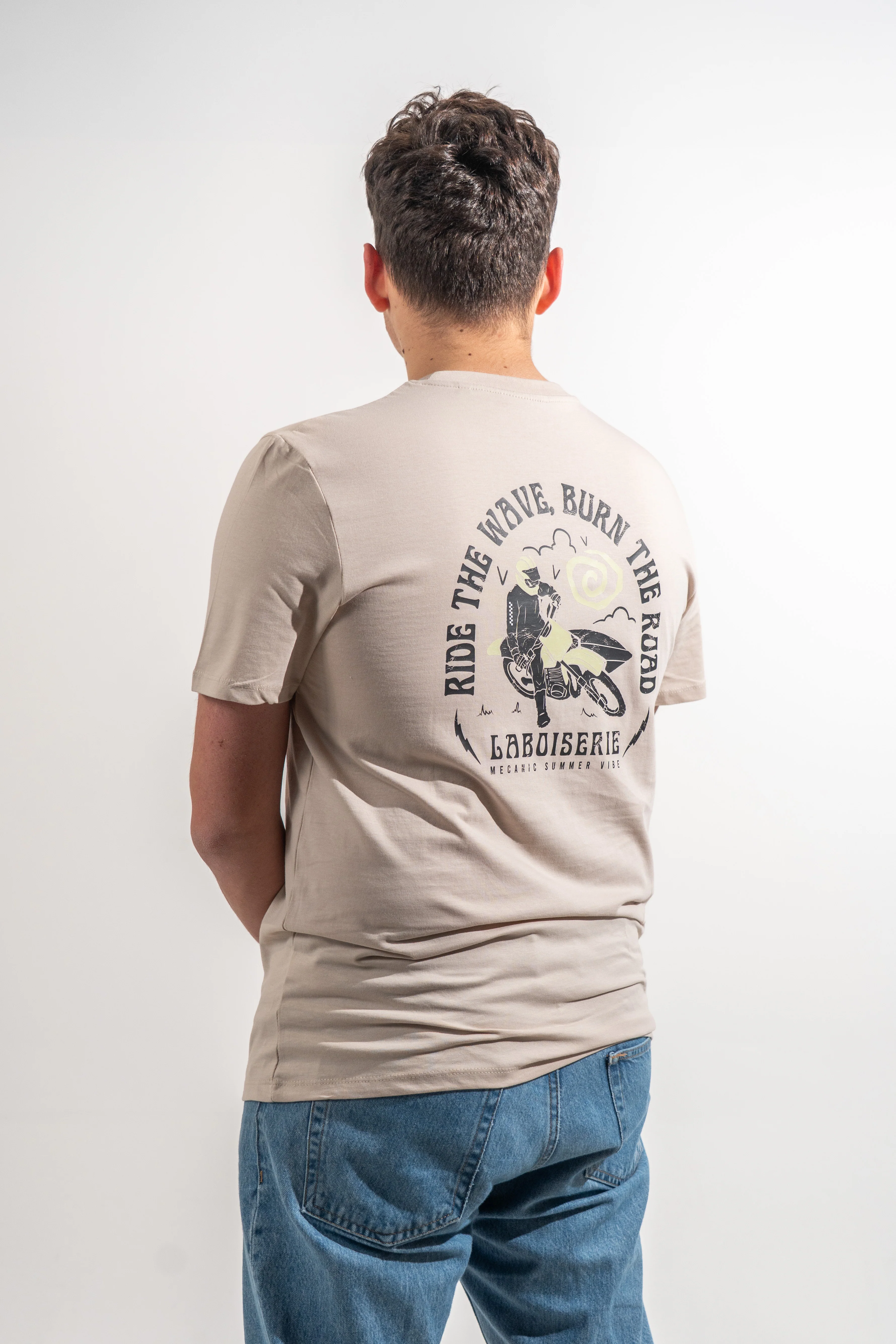 LE T-SHIRT BEIGE CLAIR LABOISERIE MECANIC - Image 4