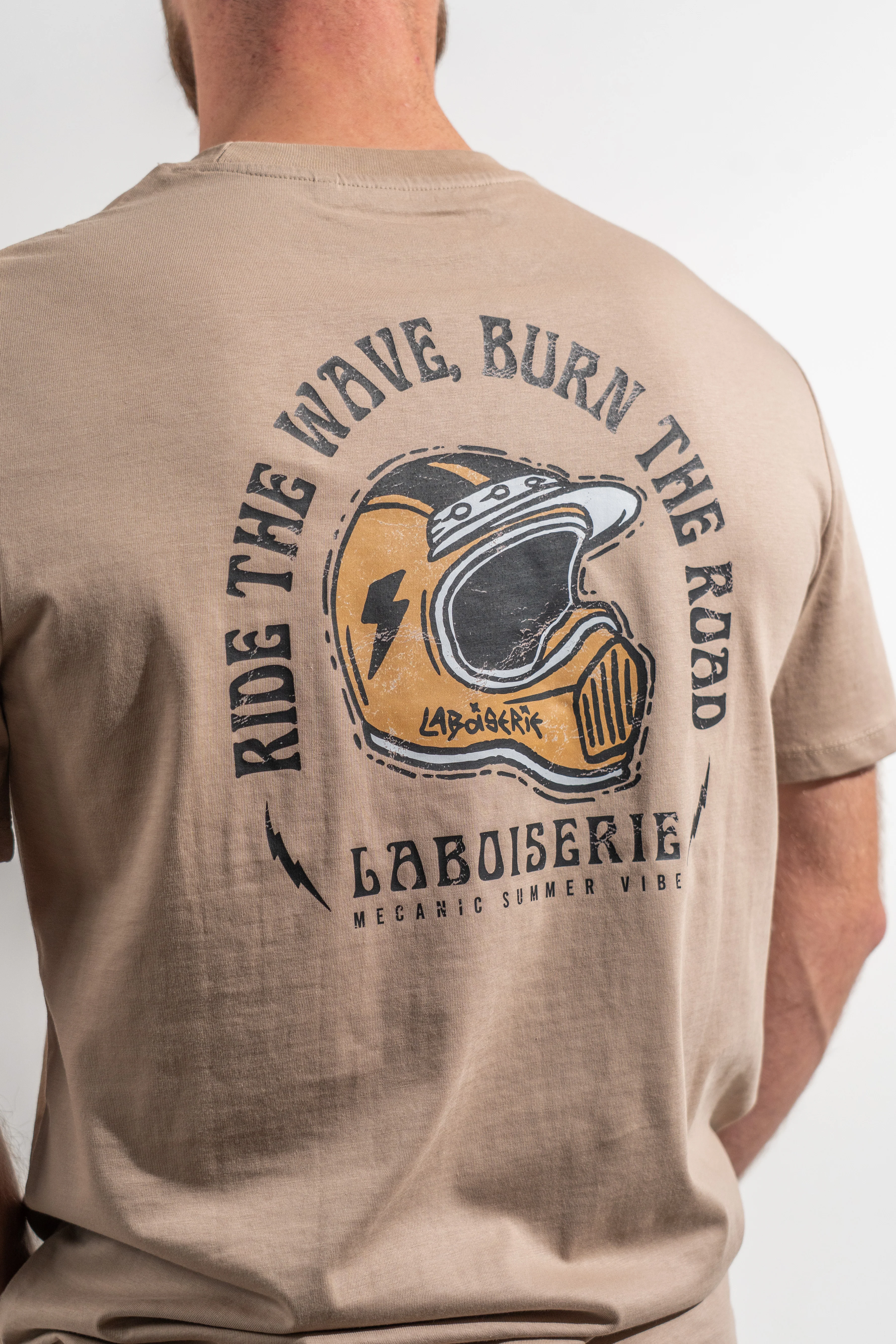 LE T-SHIRT BEIGE FONCÉ LABOISERIE MECANIC - Image 3