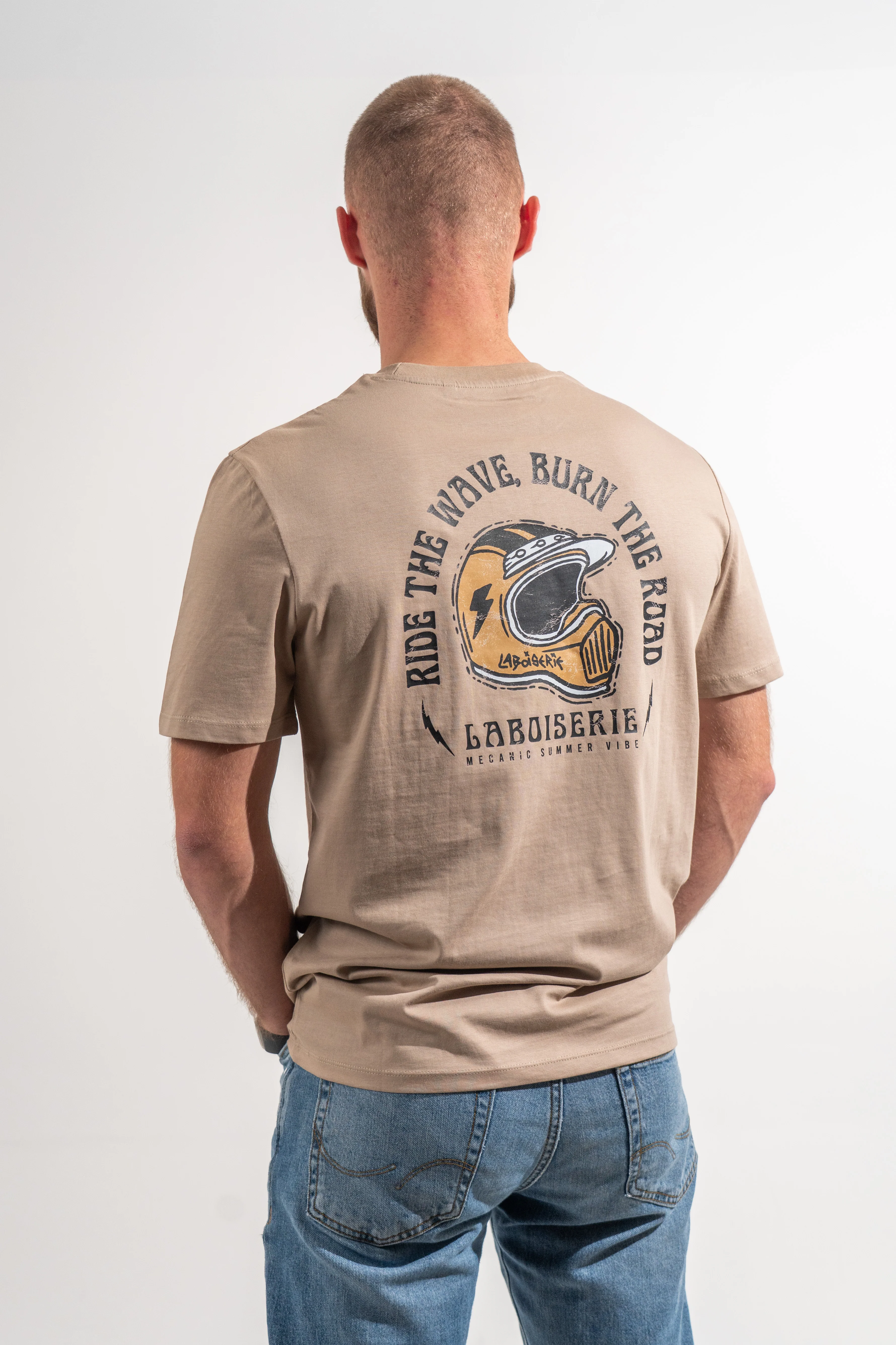 LE T-SHIRT BEIGE FONCÉ LABOISERIE MECANIC - Image 4